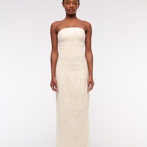 Abercrombie & Fitch Strapless Cream Dress